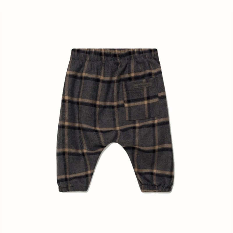 Pantalone in flanella per bambino, trama scozzese