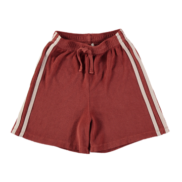 Bermuda bambini in spugna con righe laterali - Tocoto Vintage