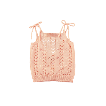 Top bambina in maglia traforata - Tocoto Vintage