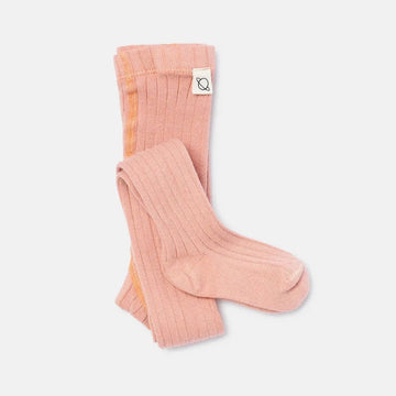 Collant bambine in caldo cotone biologico, Rosa- Tights260