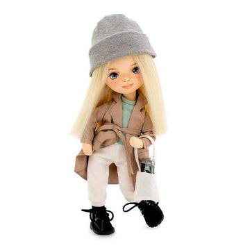 Bambola Mia con cappotto beige - 32 cm