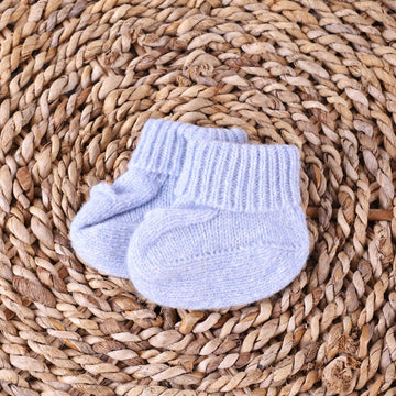 Wedoble Babucce in lana azzurro