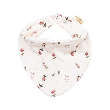 Wooly Organic- bavaglino rosa con fiori