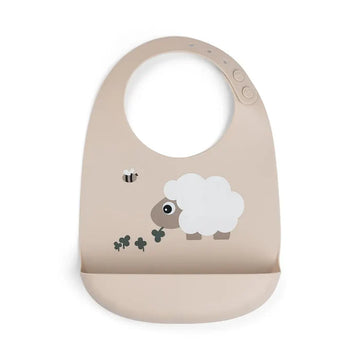 Bavaglino in silicone con tasca tiny game
