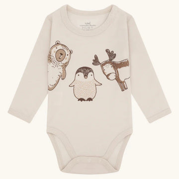 Body a manica lunga con animali