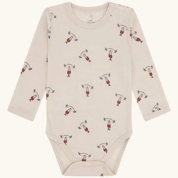 Body a manica lunga in lana strong man