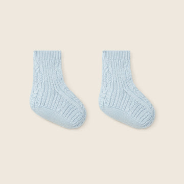 Wedoble Calzini in cotone azzurri