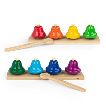 Moulin Roty set 8 campane con spartiti- Les Popipop