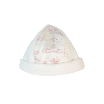 Berretto neonati in ciniglia di cotone, fantasia vintage