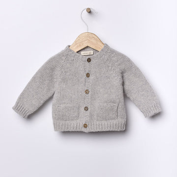 Wedoble Cardigan in lana grigio