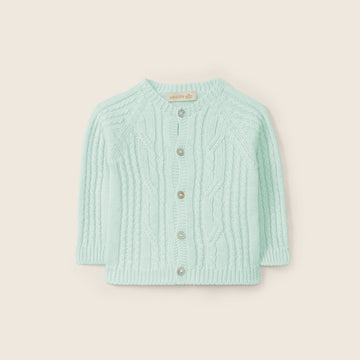 Wedoble Cardigan verde acqua