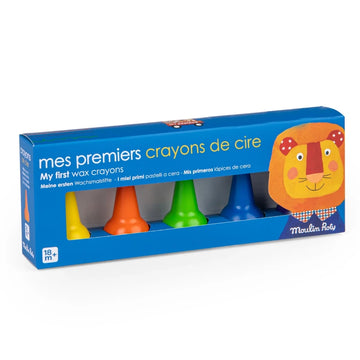 Colori a cera 5 pezzi ergonomici - Moulin Roty