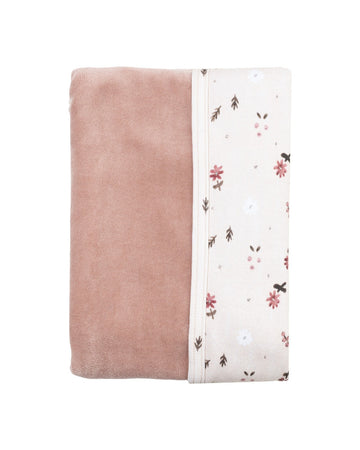 Wooly Organic- coperta rosa con fiori
