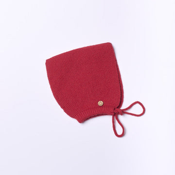 Wedoble cuffia in lana- rossa