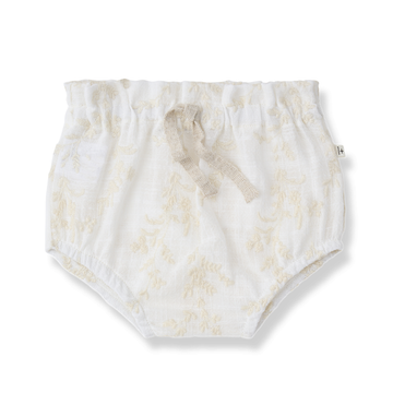 1+ in the Family Culotte bambina, color panna con decori dorati - Ulla