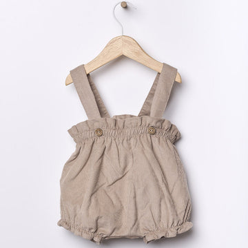 Wedoble Coulotte in velluto millerighe beige
