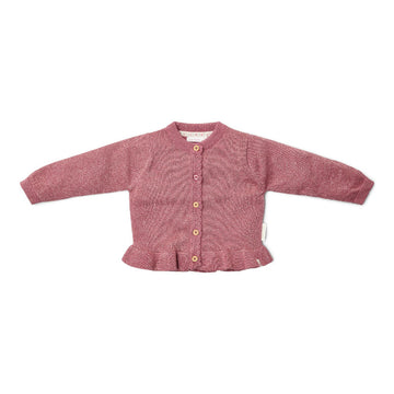 Little Dutch Cardigan bambina, rosa con Lurex
