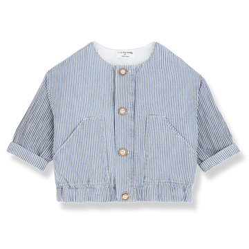 1+ in the Family Giacca bambino, righe color denim - Algaida