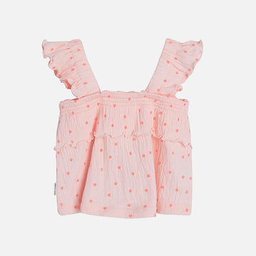 Canotta bambina in cotone biologico, rosa | Hust & Claire