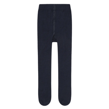 Collant bambina in lana e bamboo, Blu