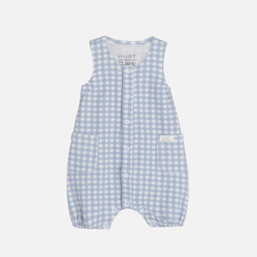 Tutina neonato in cotone biologico, azzurro - Malay | Hust & Claire