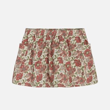 Gonna bambina denim a fiori - Nahabi