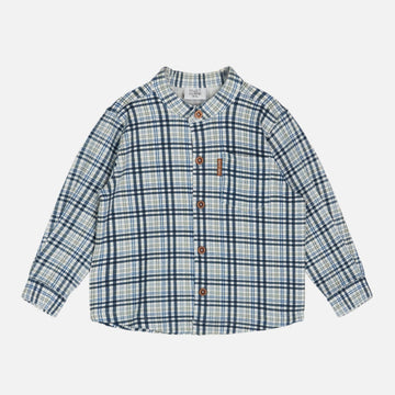 Camicia bambino in cotone biologico, quadretti - Ravn