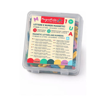 Set di 77 lettere e numeri magnetici