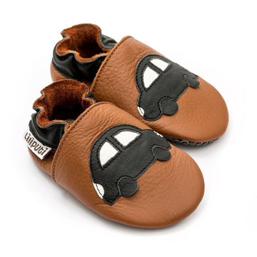 Scarpine primi passi con suola in gomma antiscivolo - Black Car