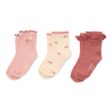 Little Dutch Calzini per bambina in cotone biologico, 3 pezzi