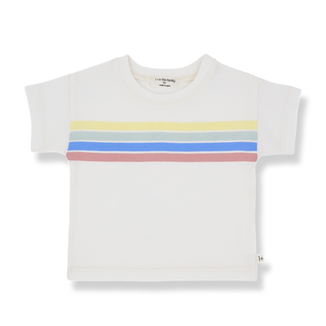 1+ in the Family Maglia color panna con righe colorate - Alayor