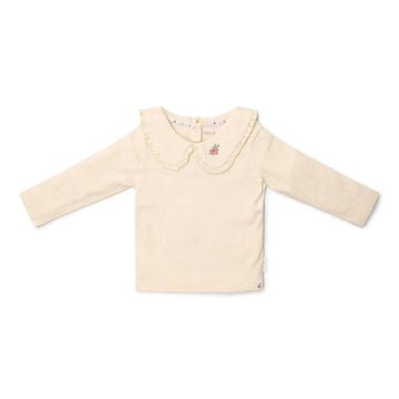 Little Dutch Maglia con colletto beige
