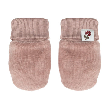 Wooly Organic- manopoline in velluto rosa
