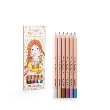 Moulin Roty Matite Metallizzate 6 pezzi - Les Rosalies