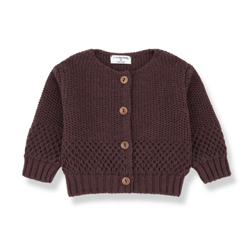 1+ in the Family Cardigan per bambina color melanzana - MALENE