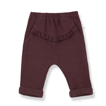 1+ in the Family Pantalone bambina, color melanzana - RAMONA