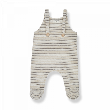 Salopette neonati a righe sottili