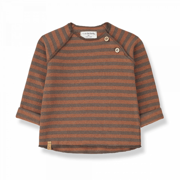 1+ in the Family Felpa bambini, righe zucca - Alex