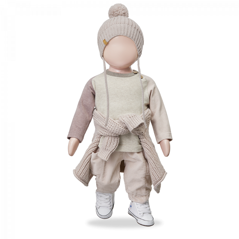 Maglia a manica lunga per bambini, oatmeal