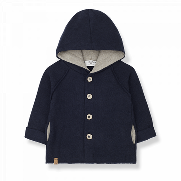1+ in the Family Felpa cardigan bambini, blu - Oliver