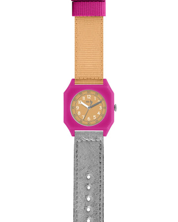 Mini Kyomo - orologio argento e giallo