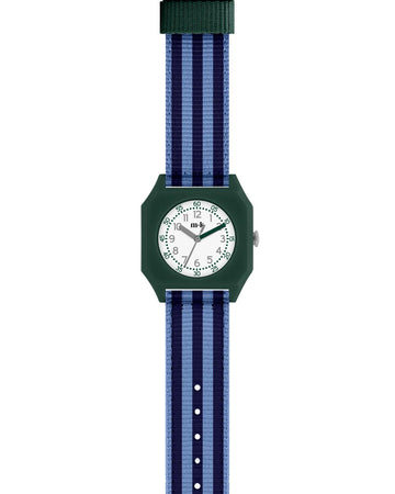 Mini Kyomo - orologio righe blu e azzurro