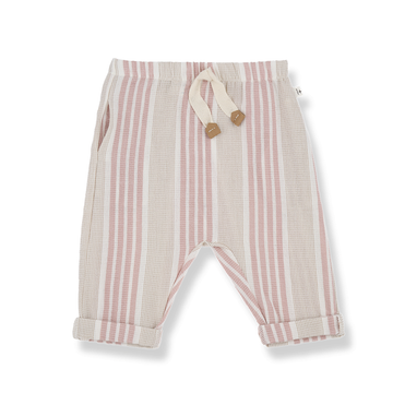1+ in the Family Pantalone bambina, righe rosa - Roberto