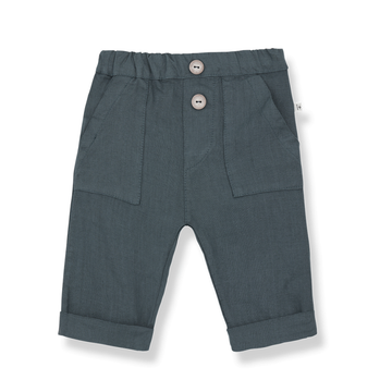 1+ in the Family Pantalone bambino color petrolio - Quinti