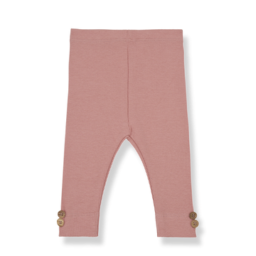 1+ in the Family Leggings bambina, color corallo - Sina