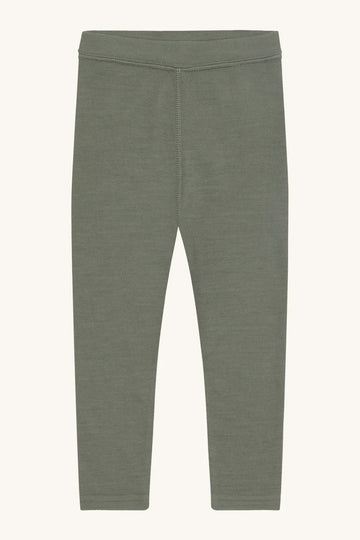 Leggings in lana verde