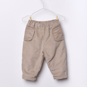 Wedoble Pantalone millerighe marrone in velluto