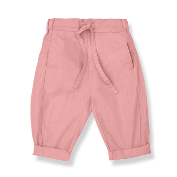 1+ in the Family Pantalone bambina color rosa fragola  - Llevant