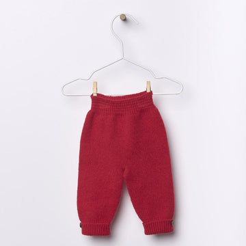 Wedoble Pantalone in lana rosso