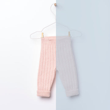 Wedoble Pantalone lana merino azzurro